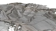 Volumetric measurement of mineral stockpiles
