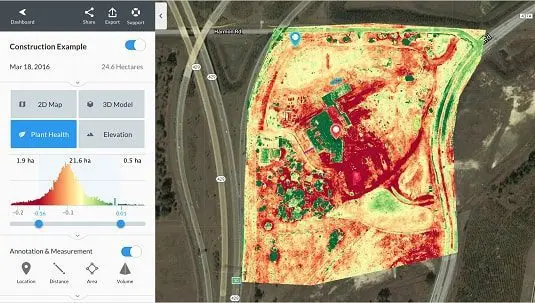 System for drone topographic surveying