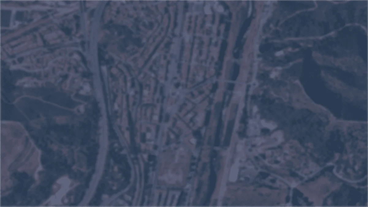 Georeferenced map of the area inspected by drone