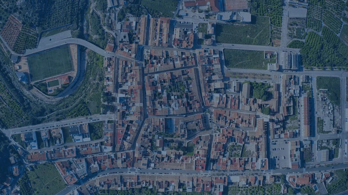 Raster map produced with drones and compatible with GIS