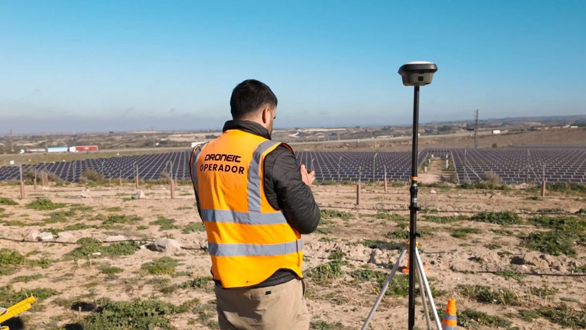 Droneit drone operator carrying out fieldwork for aerial surveying and mapping