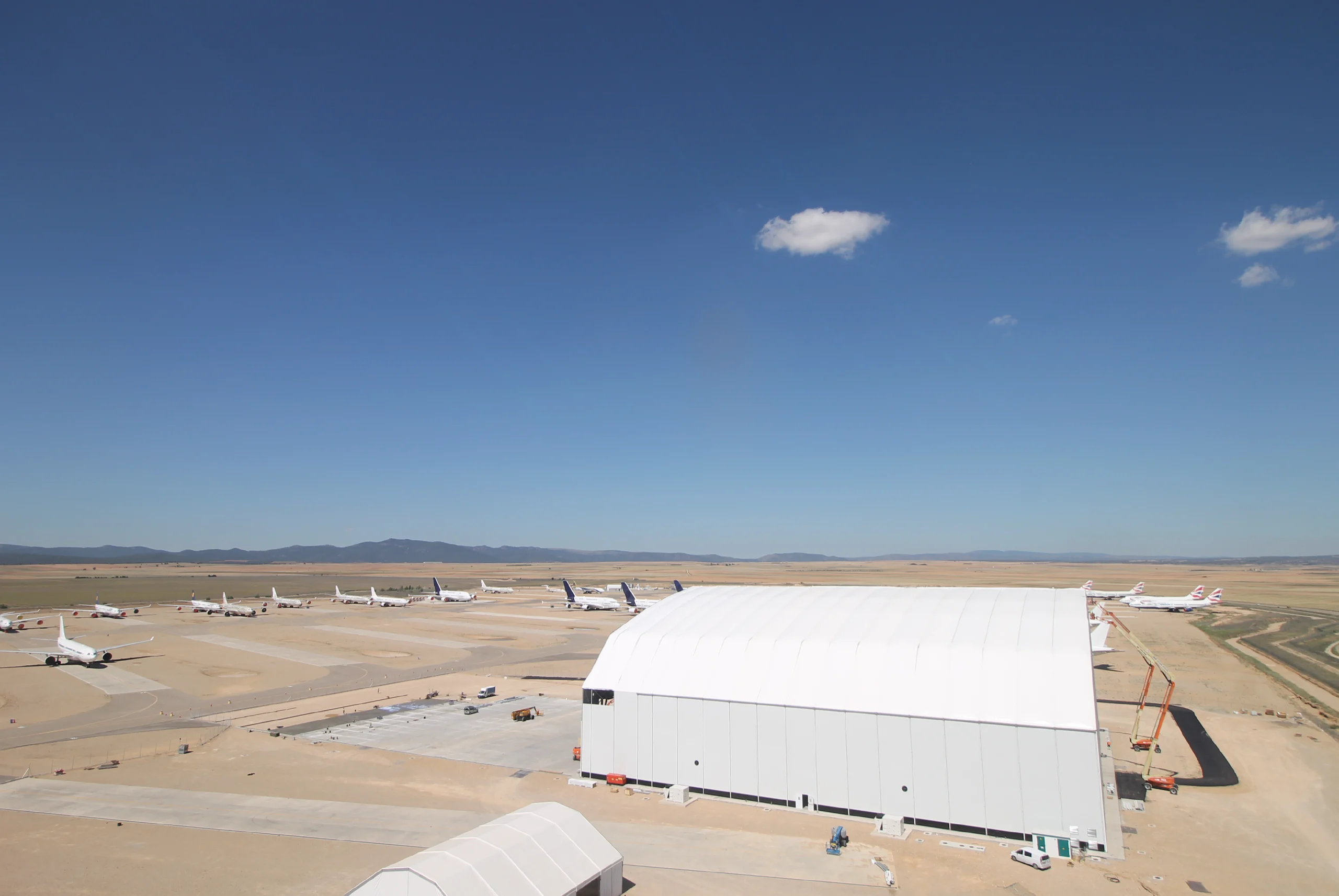 Construction progress monitoring for Tarmac Aerosave: after