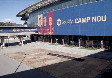Cupra padel court assembly at Camp Nou