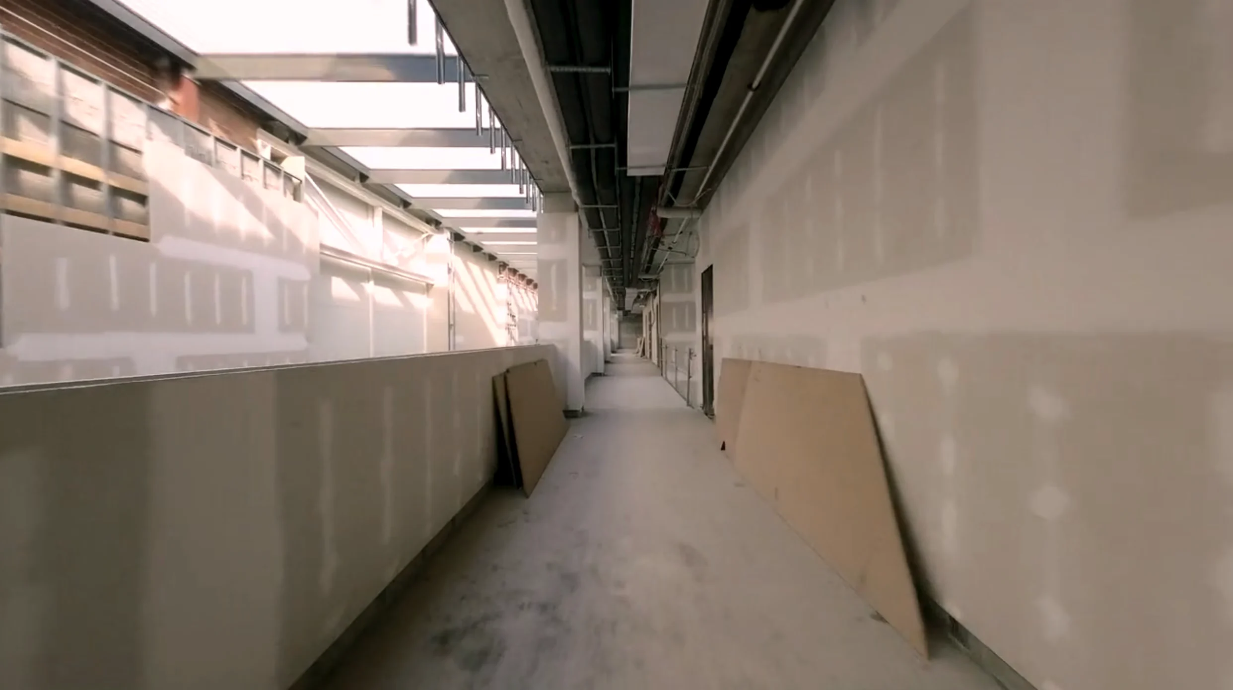 FPV Tour of an Office Construction Site, image 1