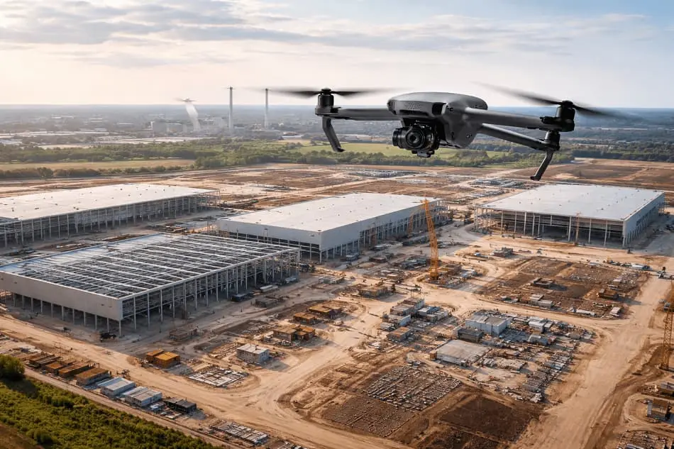industrial drone inspections and audiovisual services