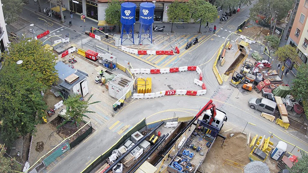 construction time-lapse Barcelona before