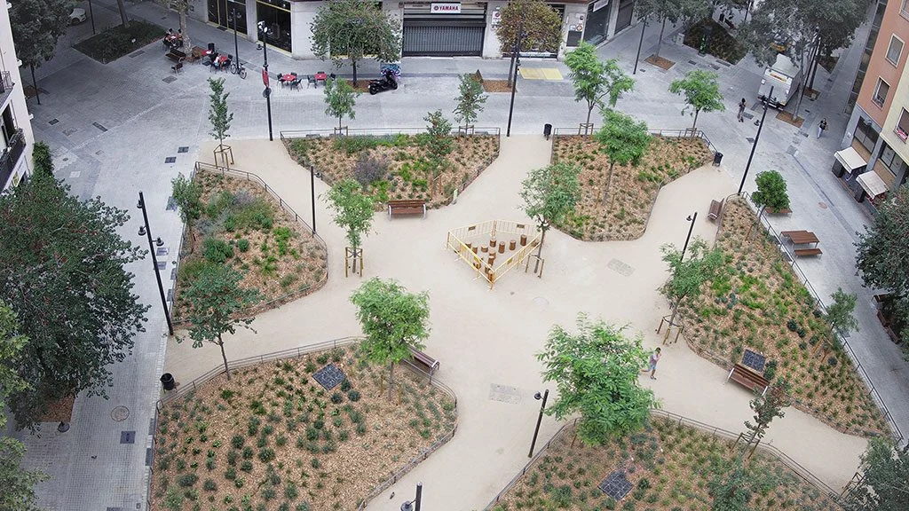 construction time-lapse Barcelona after