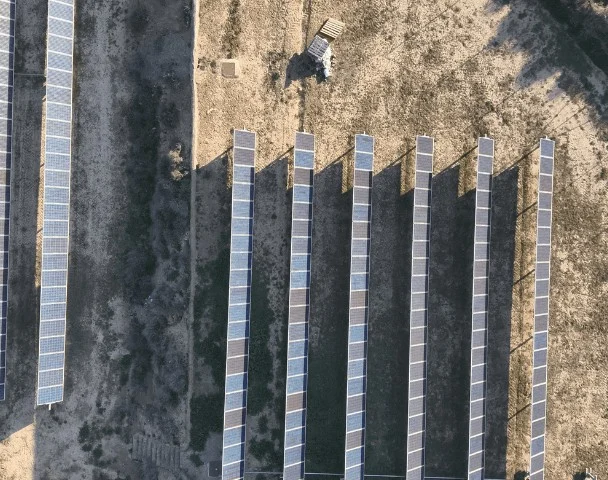 drone thermography photovoltaic plant visible
