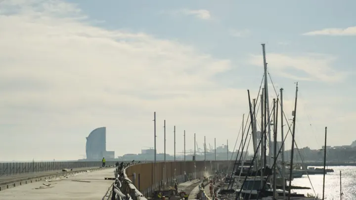 Construction progress monitoring at Barcelona’s Port Olímpic