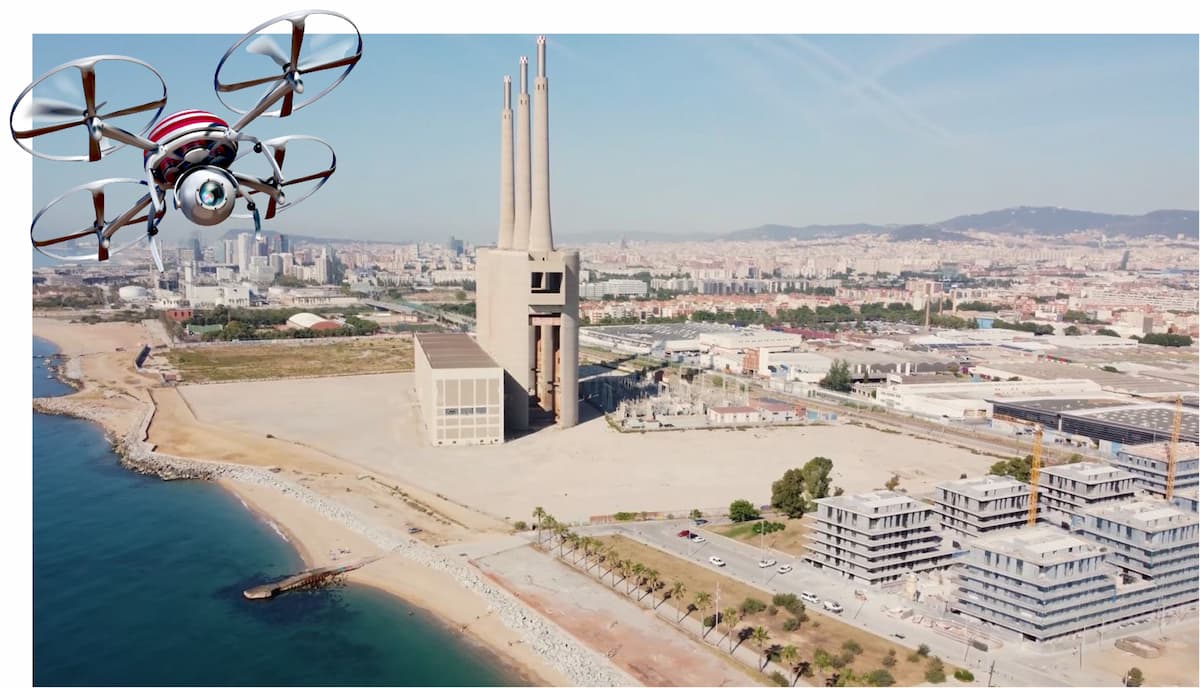 inspección estructuras con drones imagen aérea