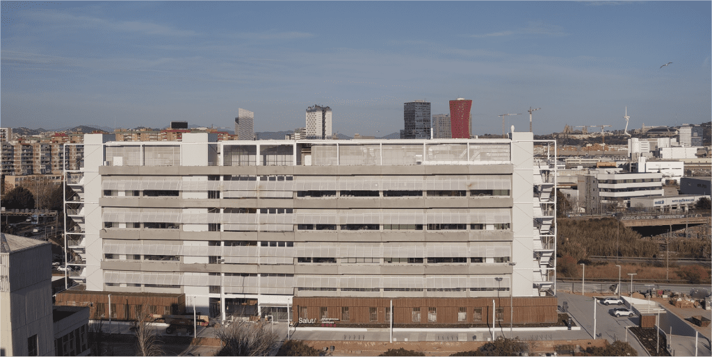 Imagen comparativa de proyecto Timelapse de obra de nueva sede SEM