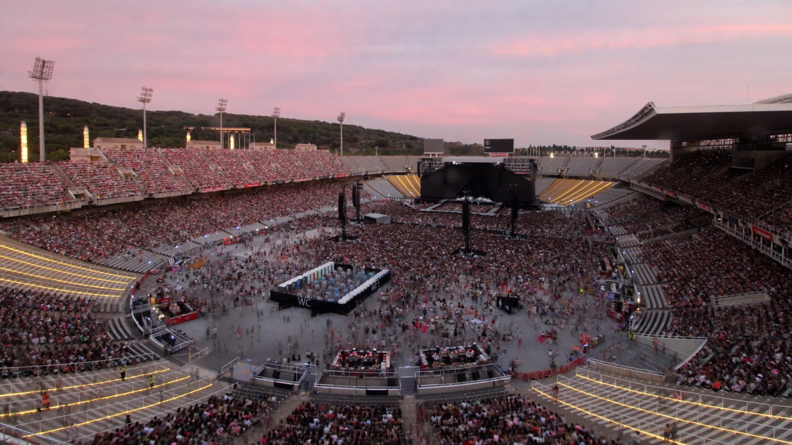 Timelapse Concierto Estadi Olímpic - Droneit