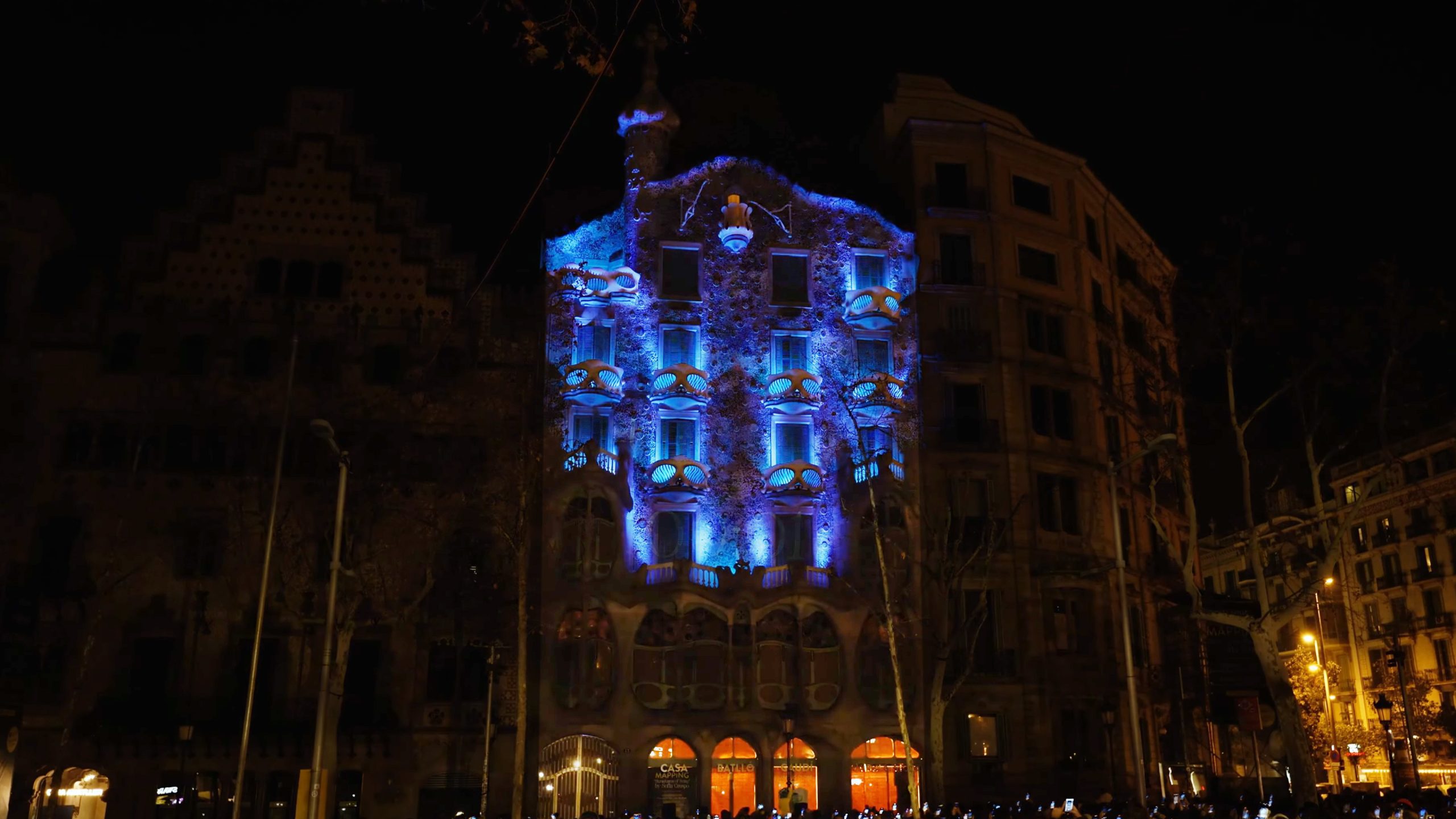 Filmación evento Mapping Casa Batlló - Droneit