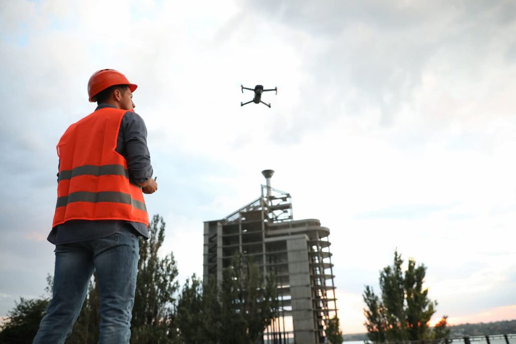inspección con drones en ingeniería y construcción