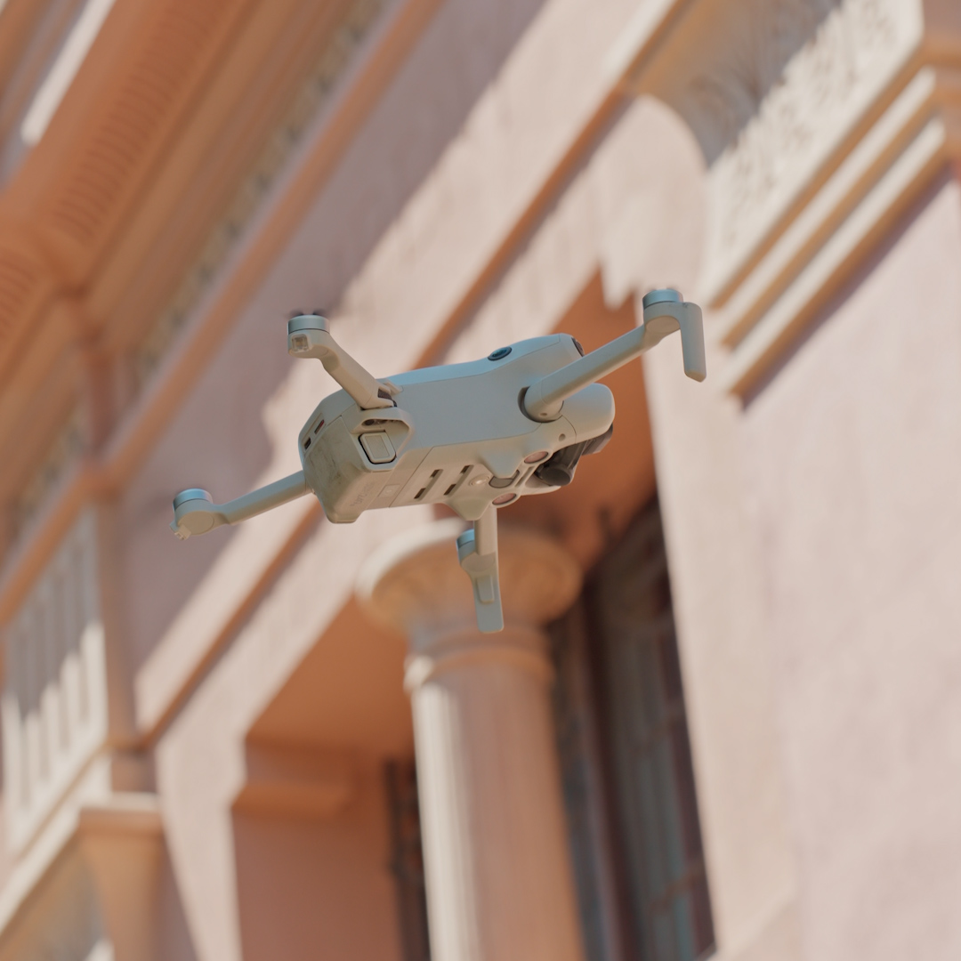 Reportaje aéreo con dron DJI Mini 3 Pro para inspecciones y seguridad laboral